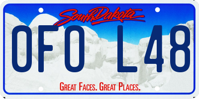 SD license plate 0FOL48