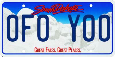 SD license plate 0FOY00