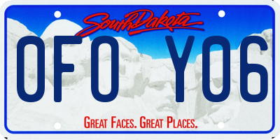 SD license plate 0FOY06