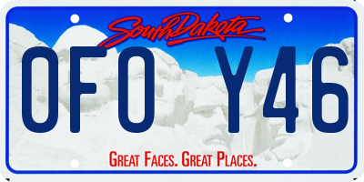 SD license plate 0FOY46