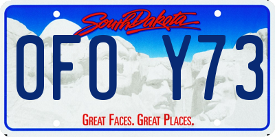 SD license plate 0FOY73