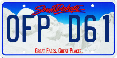 SD license plate 0FPD61