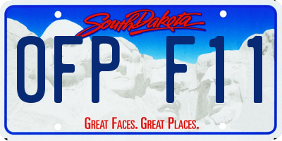 SD license plate 0FPF11