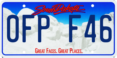 SD license plate 0FPF46