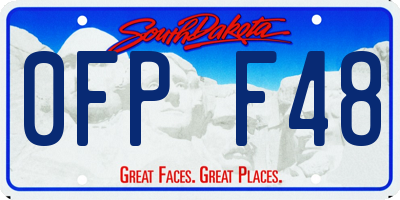 SD license plate 0FPF48
