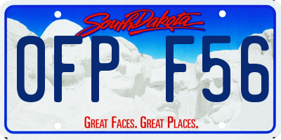 SD license plate 0FPF56
