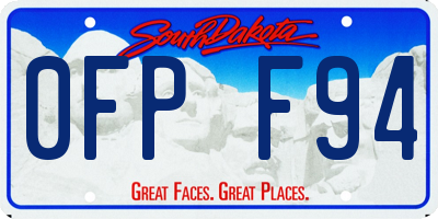 SD license plate 0FPF94