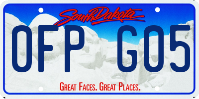 SD license plate 0FPG05