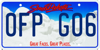 SD license plate 0FPG06