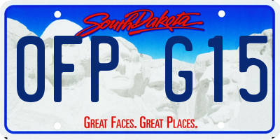 SD license plate 0FPG15