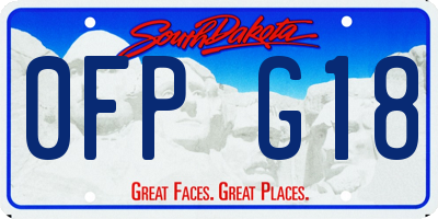 SD license plate 0FPG18