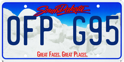 SD license plate 0FPG95