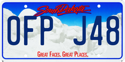SD license plate 0FPJ48