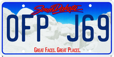 SD license plate 0FPJ69