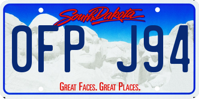 SD license plate 0FPJ94