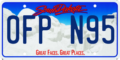 SD license plate 0FPN95