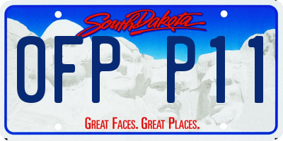 SD license plate 0FPP11
