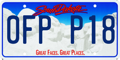 SD license plate 0FPP18