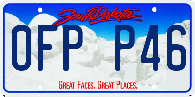 SD license plate 0FPP46