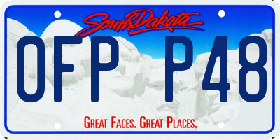 SD license plate 0FPP48