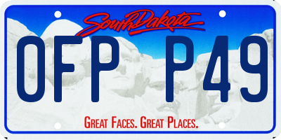 SD license plate 0FPP49