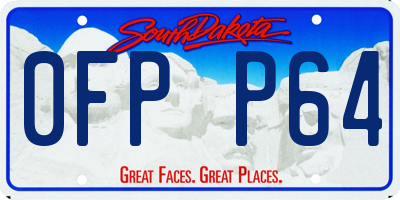 SD license plate 0FPP64