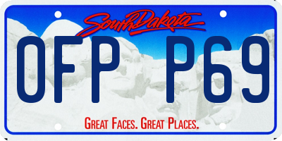 SD license plate 0FPP69