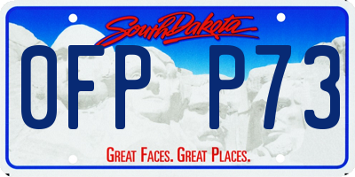 SD license plate 0FPP73