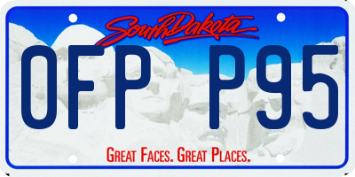 SD license plate 0FPP95
