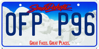 SD license plate 0FPP96