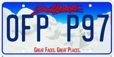SD license plate 0FPP97