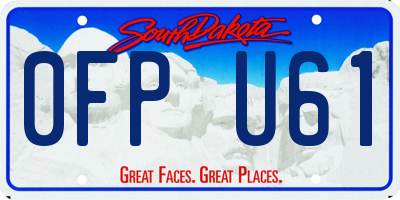 SD license plate 0FPU61
