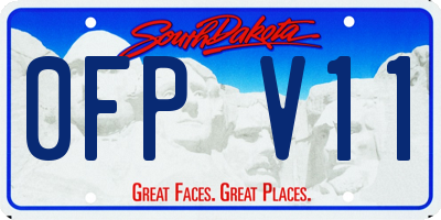 SD license plate 0FPV11