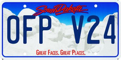 SD license plate 0FPV24