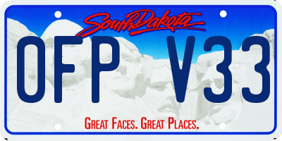 SD license plate 0FPV33