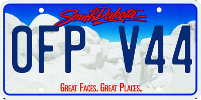 SD license plate 0FPV44