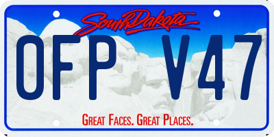 SD license plate 0FPV47