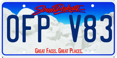SD license plate 0FPV83