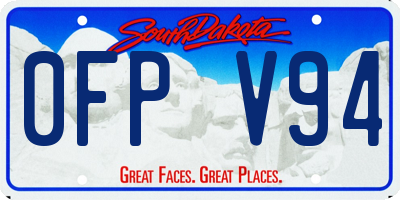 SD license plate 0FPV94