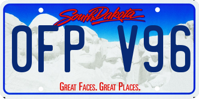 SD license plate 0FPV96