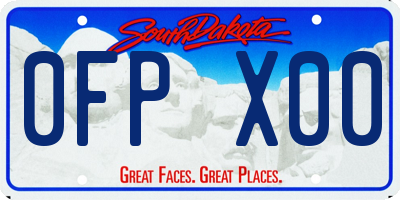 SD license plate 0FPX00