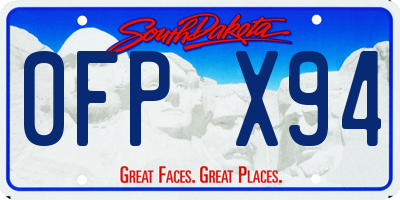 SD license plate 0FPX94