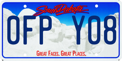SD license plate 0FPY08