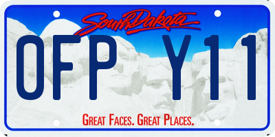 SD license plate 0FPY11
