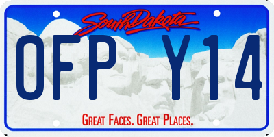 SD license plate 0FPY14