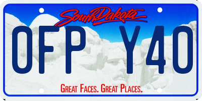 SD license plate 0FPY40