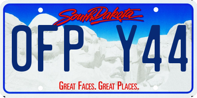 SD license plate 0FPY44
