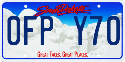 SD license plate 0FPY70