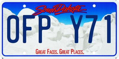 SD license plate 0FPY71