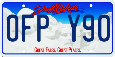 SD license plate 0FPY90